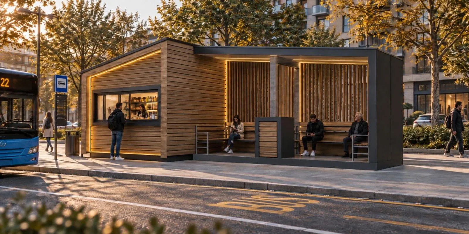 TIMBERON Cube — търговски павилион